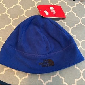 The North Face beanie blue